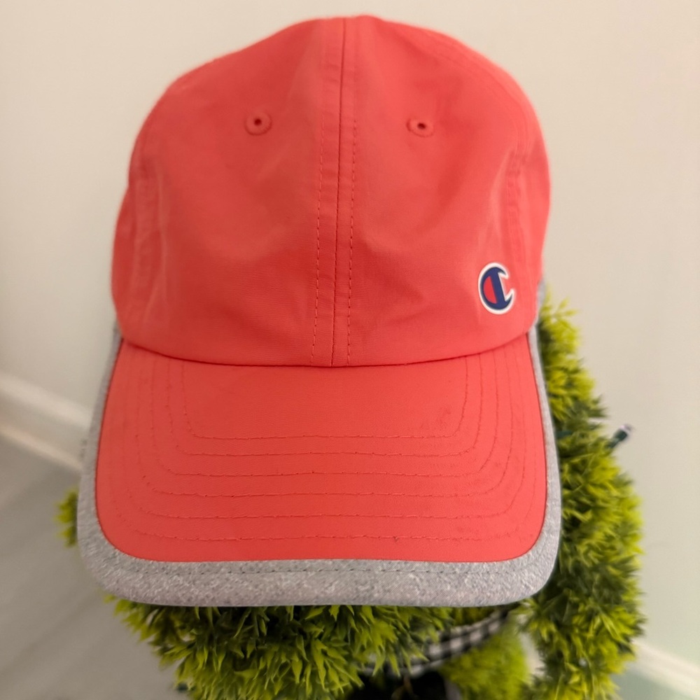 Champion Coral Cap with Gray Trim - Picture 2 of 3